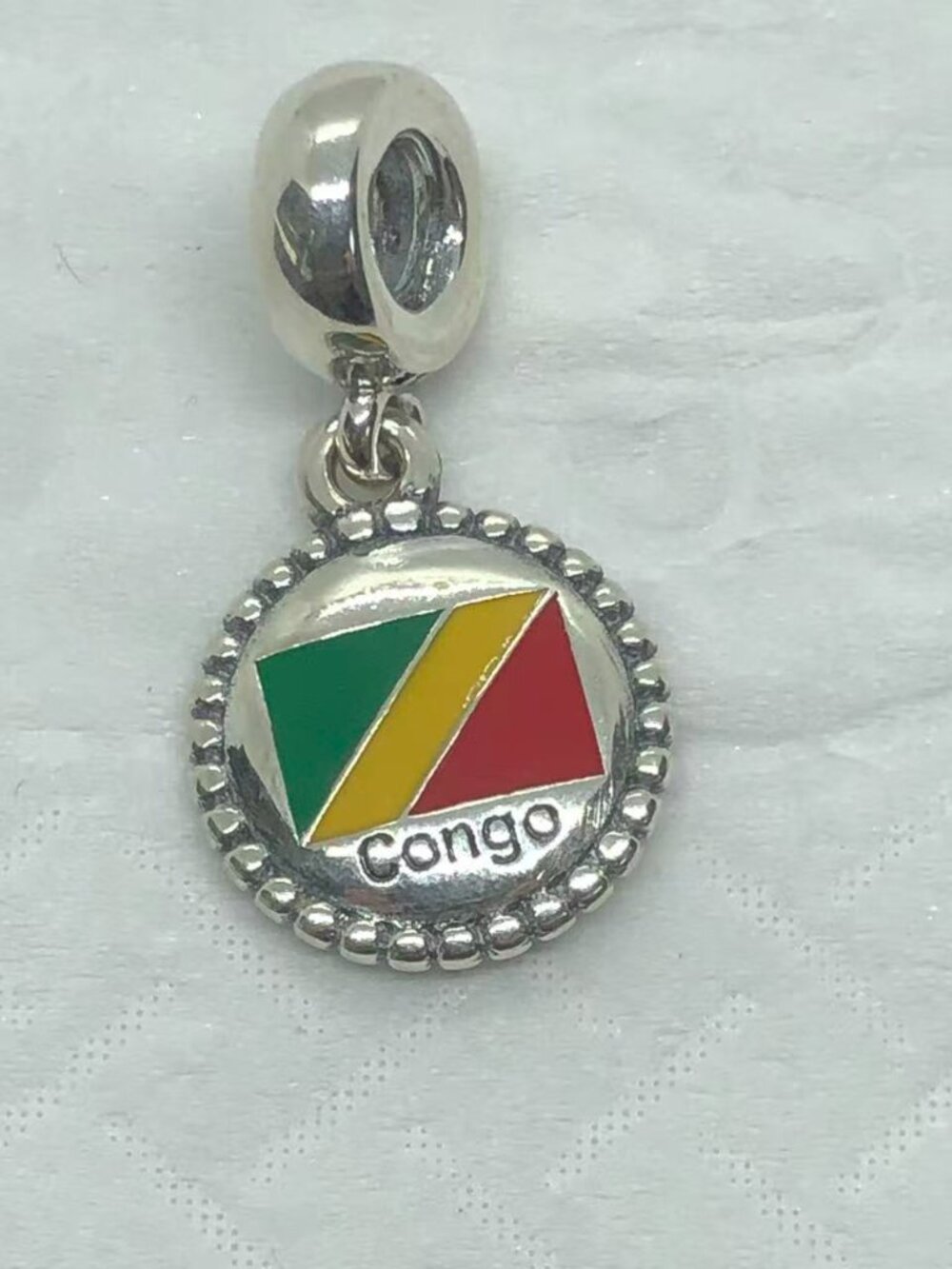 ✨ ✨Pandora flag of the Republic of the Congo Exclusive Dangle charm